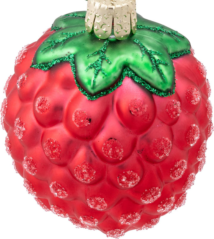 SIKORA Himbeere besondere Weihnachtskugel Glas Christbaumschmuck Deko Figur Weihnachten Anhänger Orn