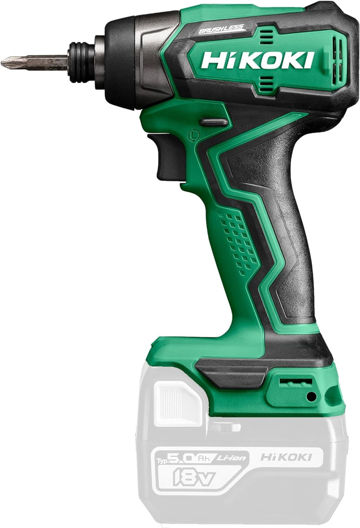 HiKOKI Akku-Schlagschrauber WH18DD (18V, Li-Ion, 1/4" Werkzeugaufnahme, Max. Festdrehmoment: 140 Nm,