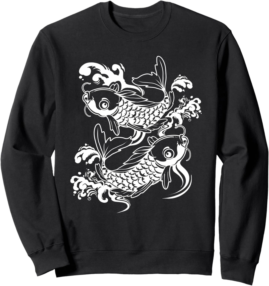 Traditionelles japanisches Koi-Teich Geschenk Japan Karpfen Sweatshirt