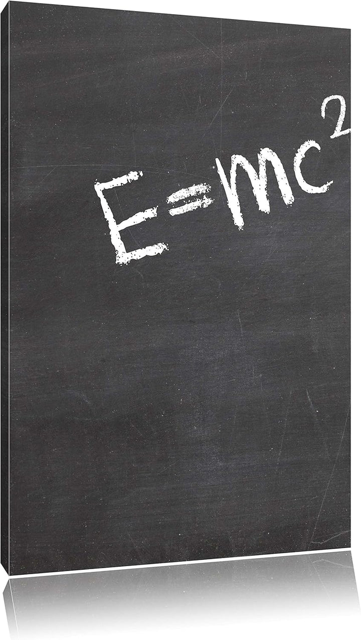 Albert Einstein, Format: 100x70 auf Leinwand, XXL riesige Bilder fertig gerahmt mit Keilrahmen, Kuns