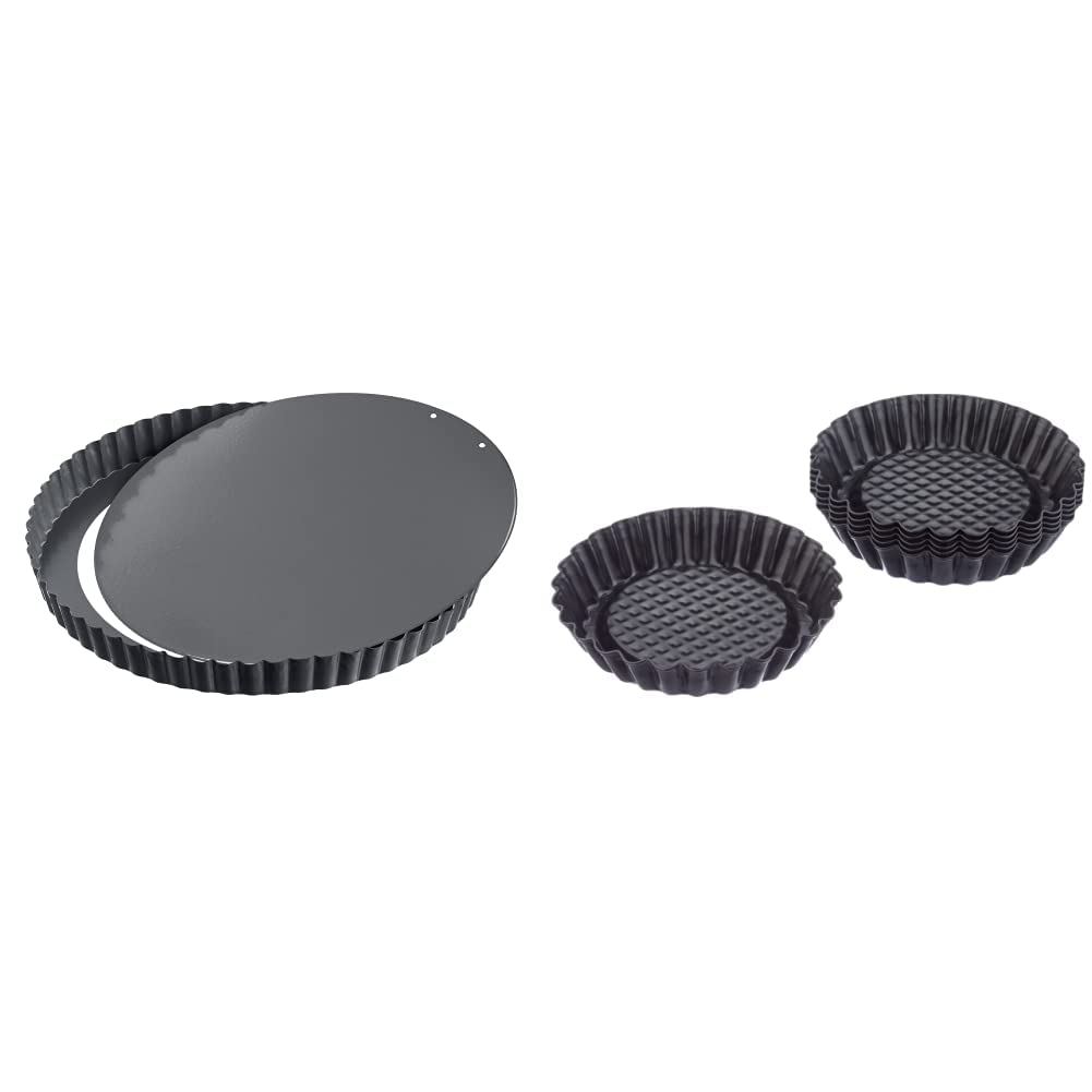 ORIGINAL KAISER La Forme Plus Tarteform mit Hebeboden 28 cm, Quicheform antihaftbeschichtet, herausd