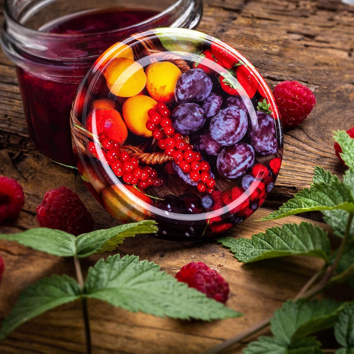 KADAX 20er Set Marmeladengläser 235ml TO82 Obst, Einmachgläser Vorratsgläser Mason Jar mit Schraubde