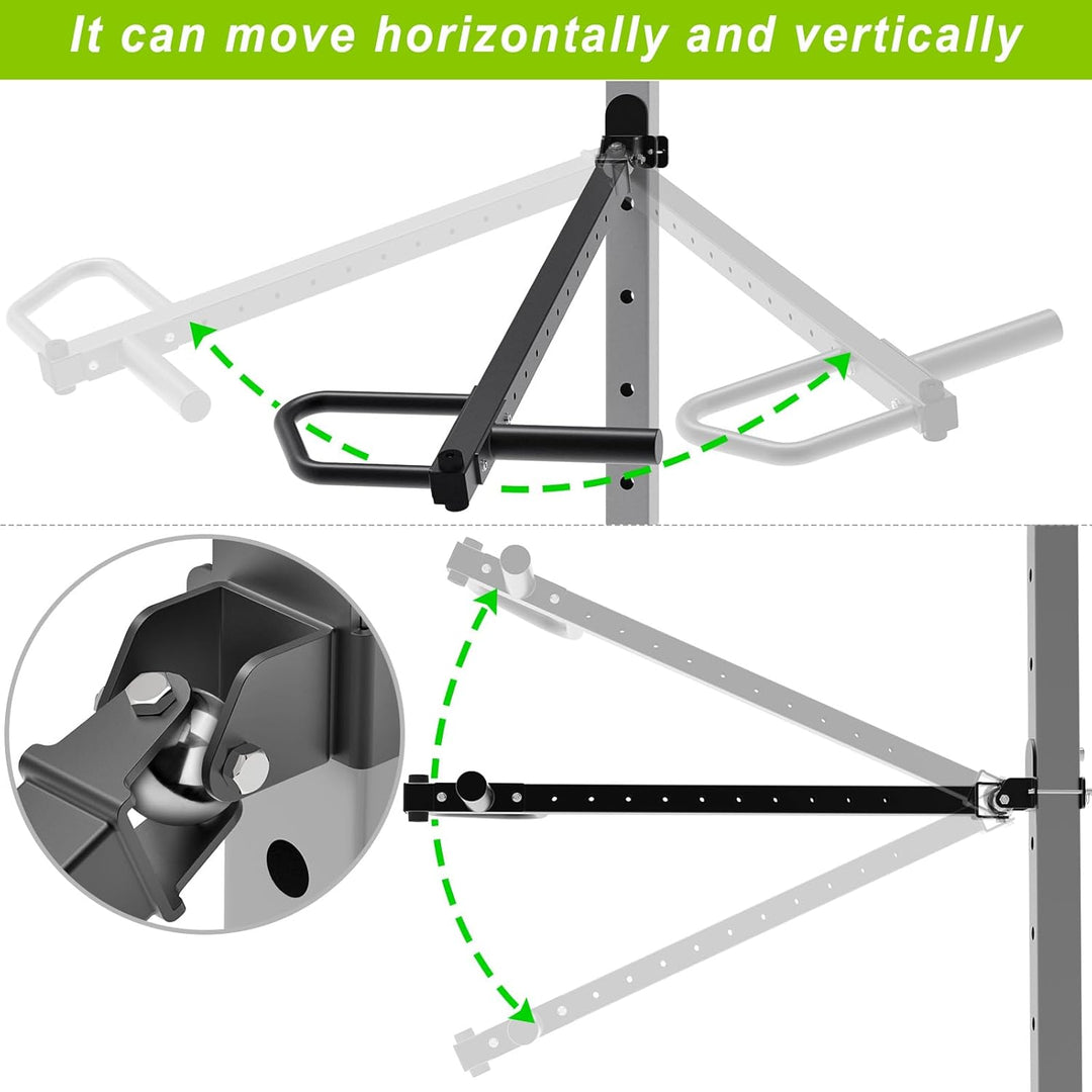 SELEWARE Multi Grip Dip-Stangenaufsatz für 2 x 2 oder 3 x 3 Zoll mit 1 oder 5/8 Zoll Loch Power Rack