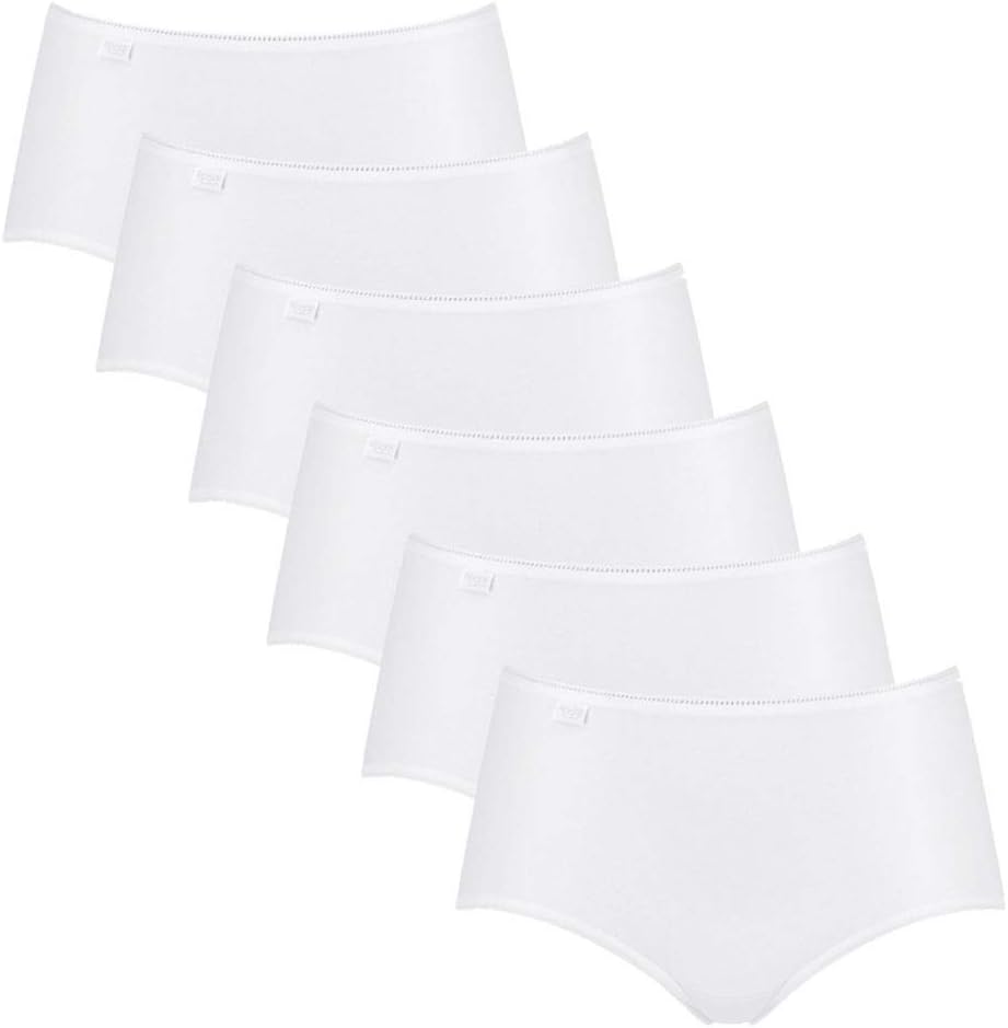 Sloggi Damen Slip (3er Pack) 50 6x Weiss (White 03), 50 6x Weiss (White 03)