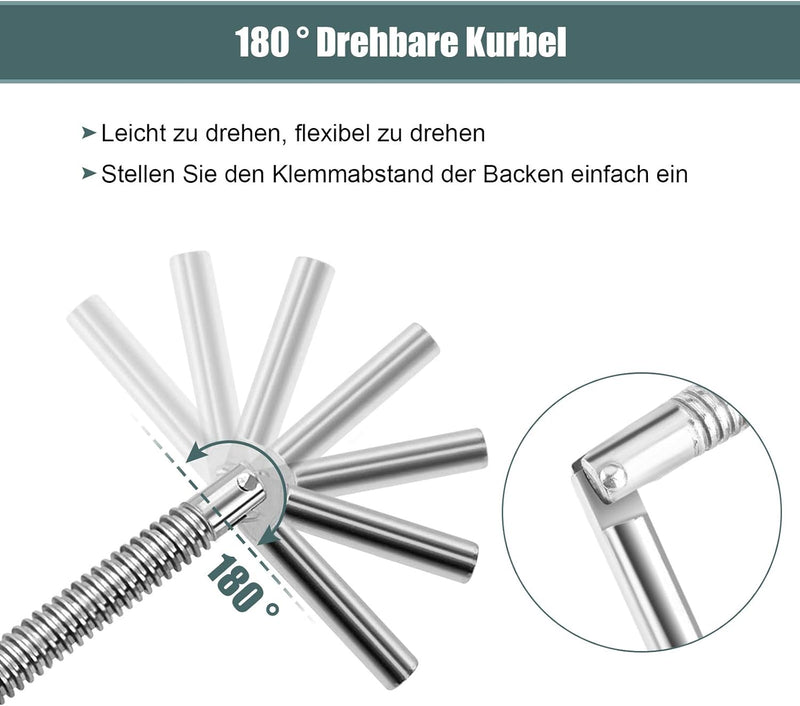 Maschinenschraubstock, 110 mm Gusseisen Werkbank Bohrmaschinen Schraubstock mit Führungsdesign der G