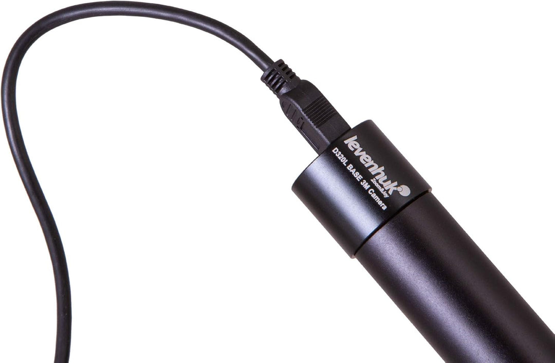 Levenhuk D320L Base 3M Digitales Monokularmikroskop mit 3-Mpx-Kamera und Halogenbeleuchtung, Kompati