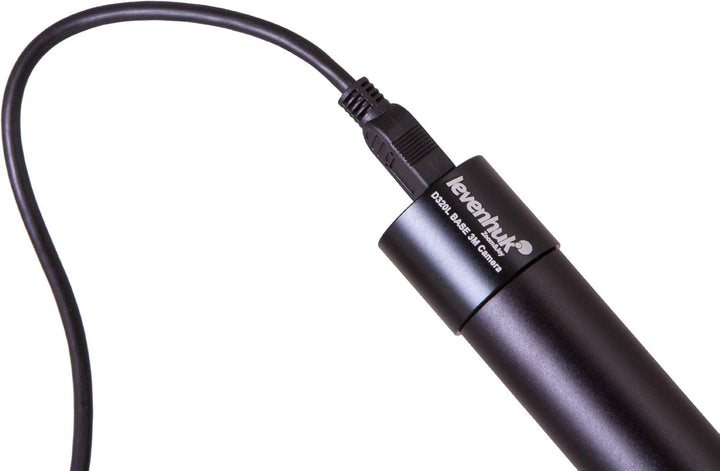 Levenhuk D320L Base 3M Digitales Monokularmikroskop mit 3-Mpx-Kamera und Halogenbeleuchtung, Kompati