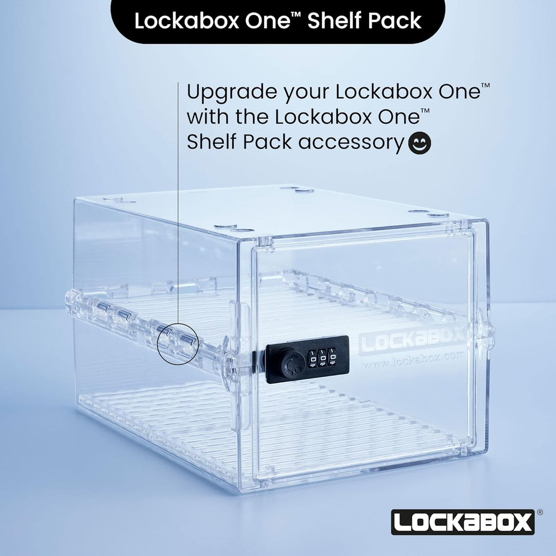 Lockabox One™ Regalpaket 2.0 | Herausnehmbare Einlegeböden und Bodeneinsätze für mehr Flexibilität u