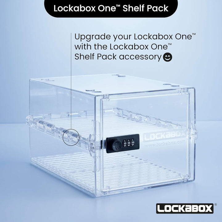 Lockabox One™ Regalpaket 2.0 | Herausnehmbare Einlegeböden und Bodeneinsätze für mehr Flexibilität u