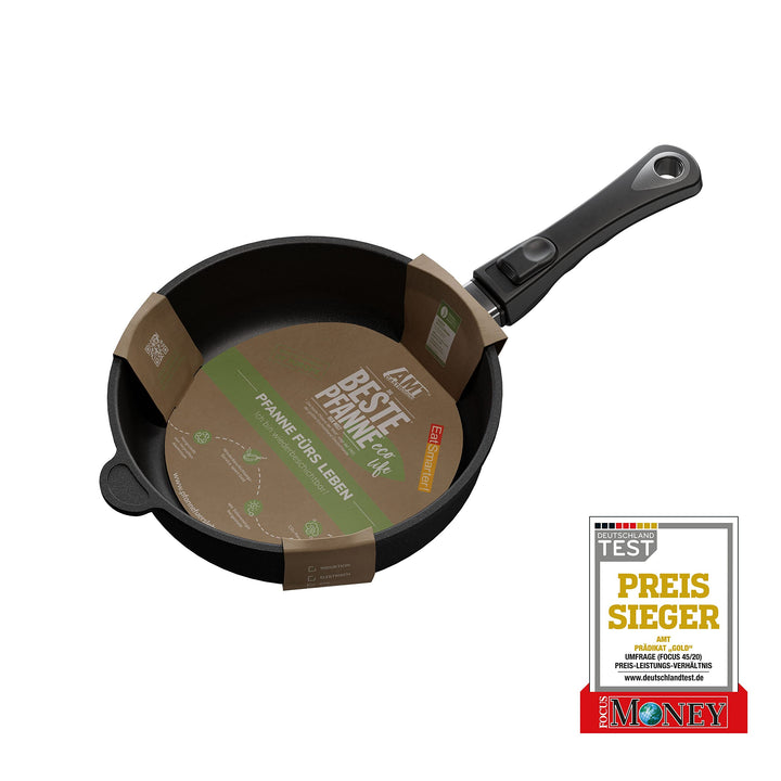 EatSmarter! Sonder-Edition "Die Pfanne fürs Leben" by AMT, Ø 24 cm, 7 cm hoch, abnehmbarer Stiel, na