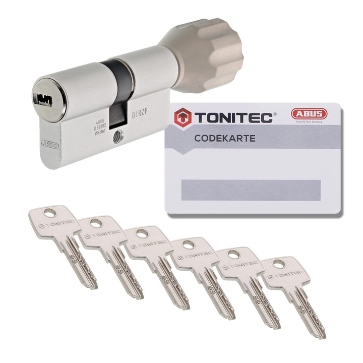 ToniTec Schliesszylinder gleichschliessend TEC440 by ABUS 30/30K | Türzylinder gleichschliessend, No