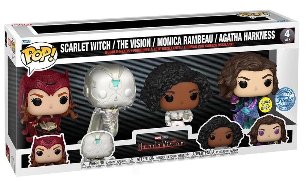Funko POP! Movie - Wanda Vision Glow Figuren 4er-Pack