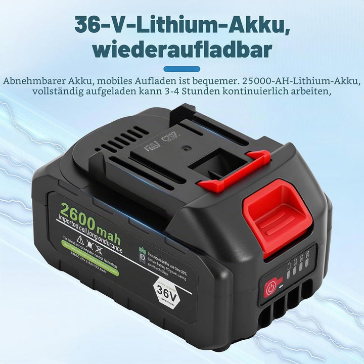 MXBAOHENG Beutelverschliessmaschine (mit 2 Batterien) GK9-890D Sacknähmaschine Tragbar zum Nähen von