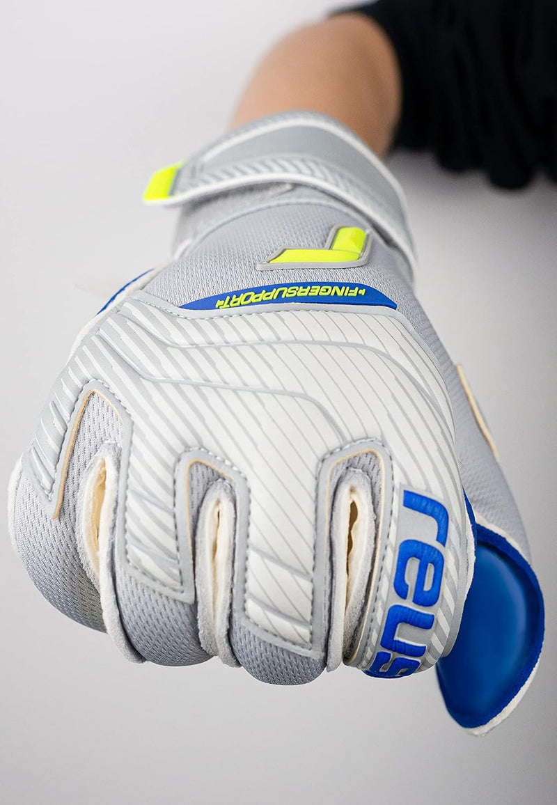 Reusch Attrakt Gold X Evolution Cut Finger Support Unisex Torwarthandschuhe mit Aussennaht Schnitt u
