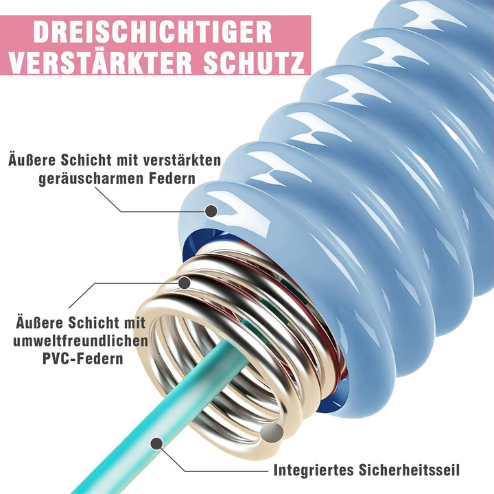 Hula Hoop Reifen Erwachsene, Weicher Hoola Hoop zum Abnehmen mit Federkern &amp; Sicherheitsseil, Komfor
