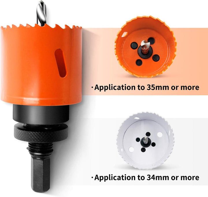 LAIWEI Lochsägen-Adapter-Set 5 Stück, Bohrer-Set, Bohrwerkzeug, kompatibel mit 14-360 mm Lochsägen S