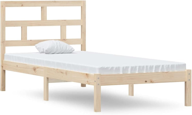 Tidyard Massivholzbett Holzbett Bettrahmen mit Lattenrost Bettgestell Einzelbett Jugendbett Betten 9