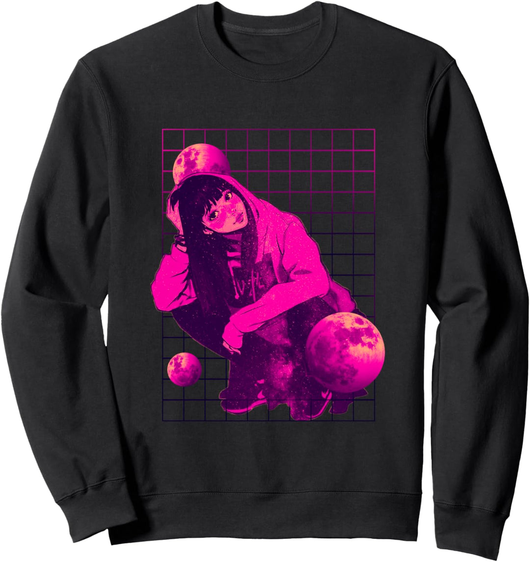 Anime Girl Japanisch Ästhetisch Anime Otaku Geschenk Sweatshirt
