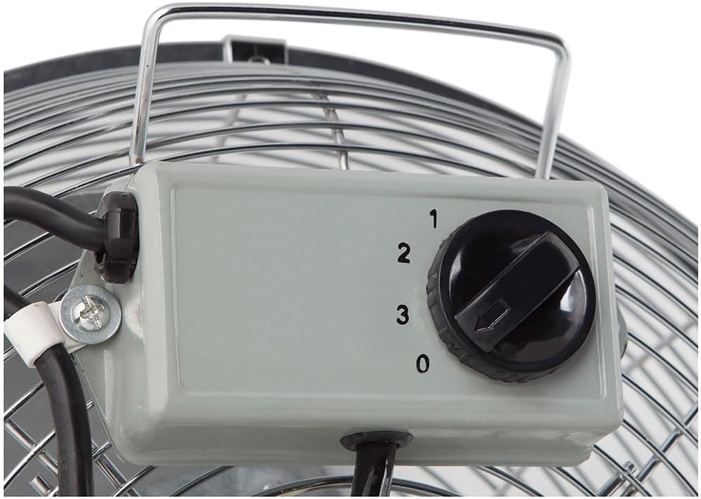 Orbegozo PWS1950 Industrieller Standventilator, 130 W, Schwarz und Silber Propellerdurchmesser: 50 c