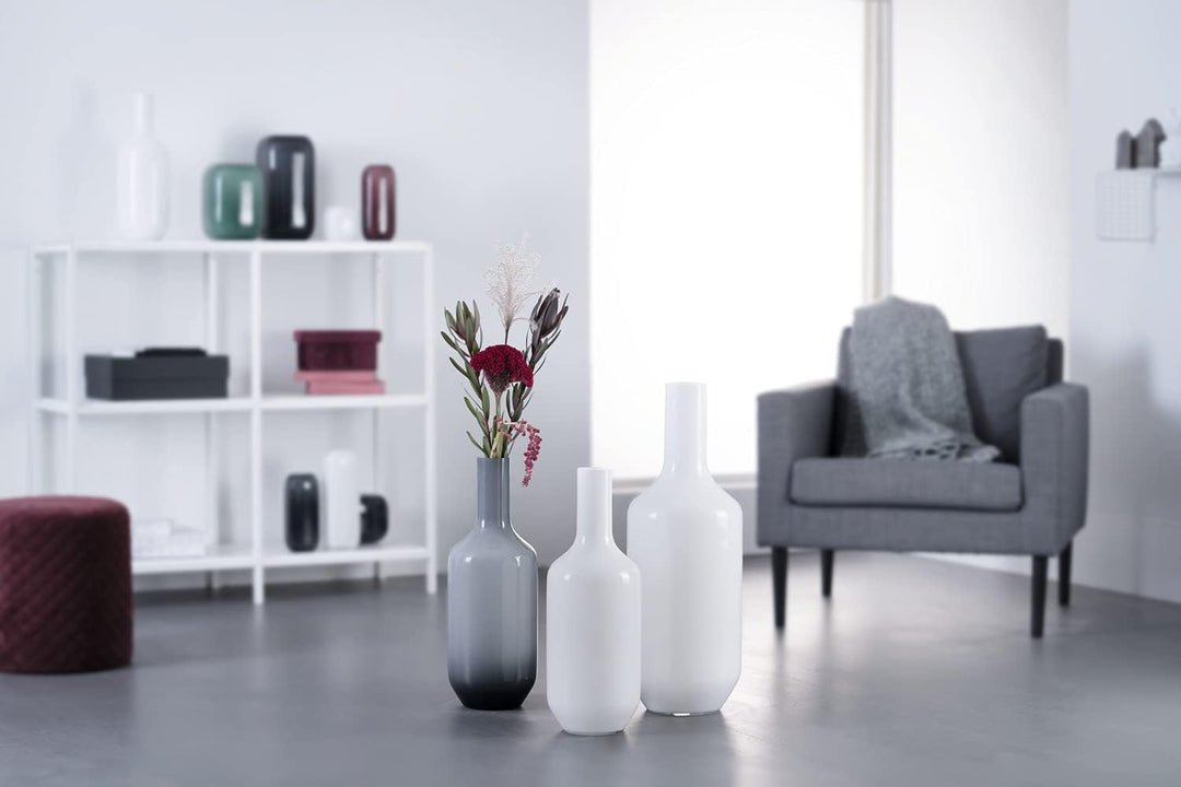 LEONARDO HOME Vase MILANO 041580, Glas, Weiss Weiss 64 cm, Weiss 64 cm