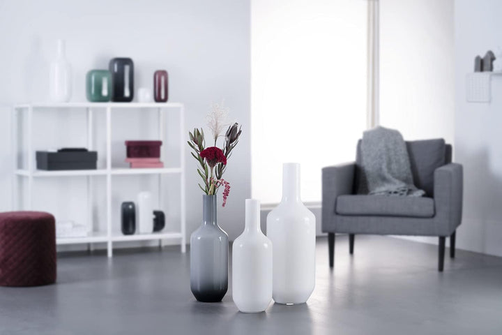 LEONARDO HOME Vase MILANO 041580, Glas, Weiss Weiss 64 cm, Weiss 64 cm