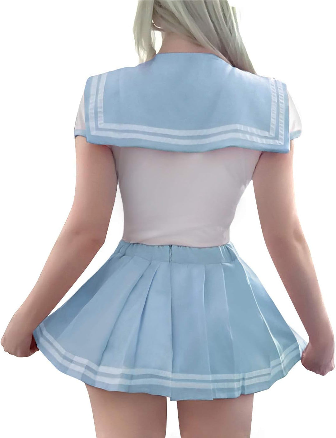 LittleForBig Baumwolle Strampler Onesie Pyjamas Bodysuit - Cosplay Magisches Mädchen Blau Strampelan