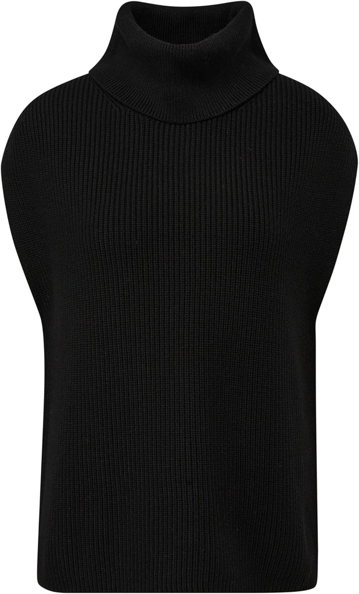 s.Oliver Damen Pullunder mit Rollkragen 38 9999, 38 9999_schwarz