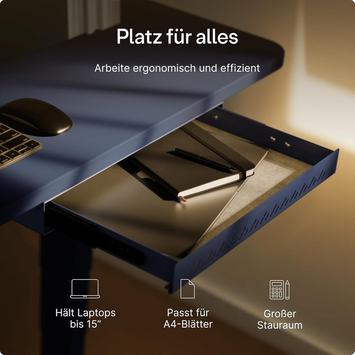 Desktronic Schreibtisch-Organizer, Untertisch-Aufbewahrungsbox, Schreibtisch für Büro Schule Homeoff