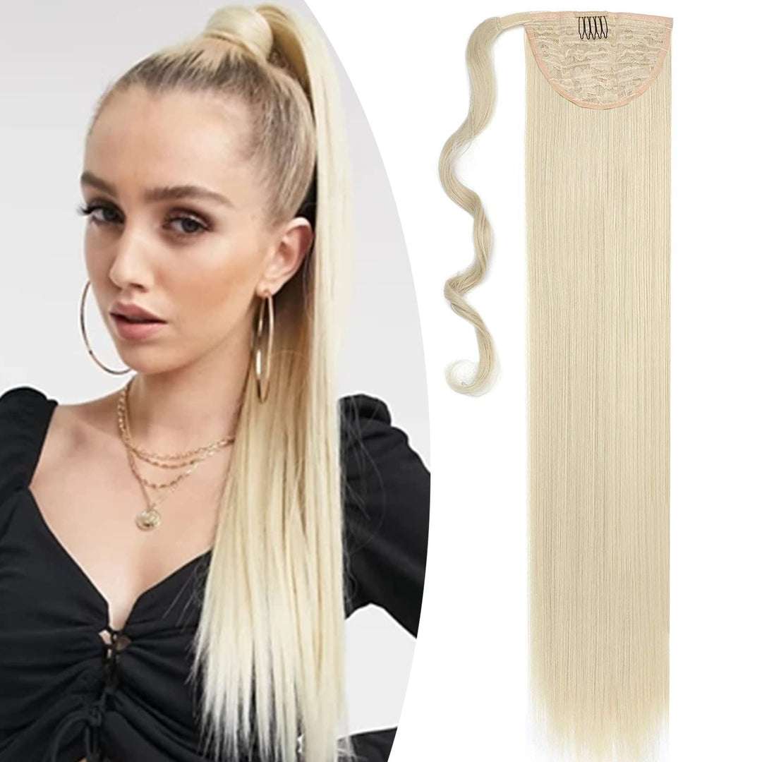 SEGO Lang Pferdeschwanz Haarteil Zopf lockig Clip in Ponytail Haarverlängerung Extension Hair Piece