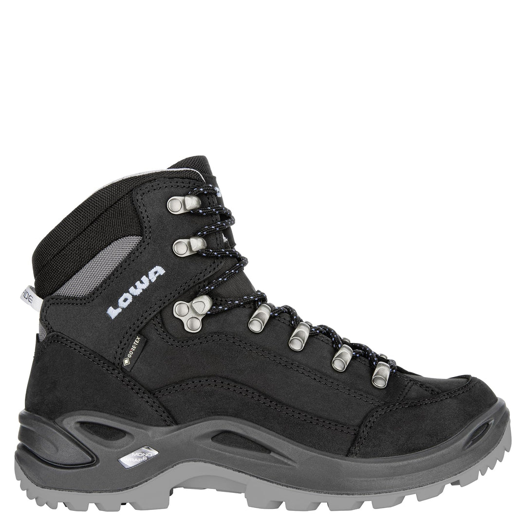 LOWA Renegade GTX MID Ws Damen Wanderstiefel Trekkingschuh Outdoor Goretex 320945 43.5 EU Schwarz Ei
