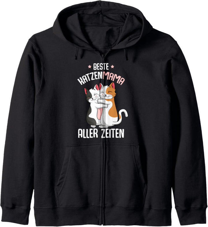 Beste Katzenmama aller Zeiten Katzen Mama Katze Kapuzenjacke