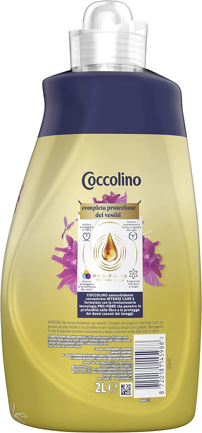 Coccolino Weichspüler-Konzentrat, Sandelholz & Geissblatt, 8 Liter, 320 Waschladungen, 4 x 80 Waschg