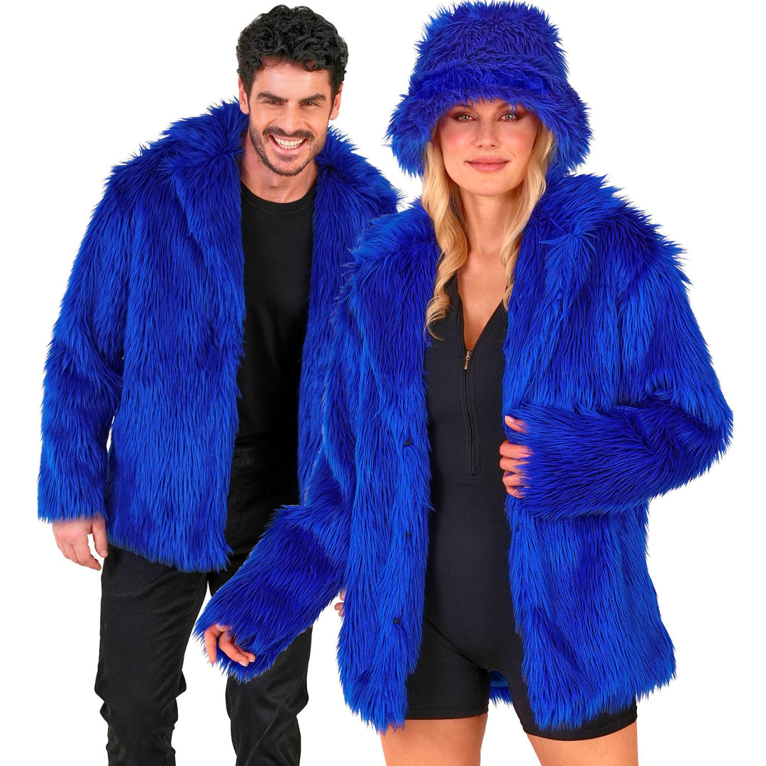 W WIDMANN MILANO Party Fashion - Kunstfell-Jacke für Damen und Herren, Plüschjacke, Kostüm, Party Ou