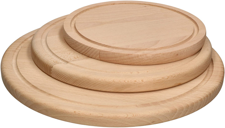 KOTARBAU® 3-tlg. Satz Runder Schneidebretter 20/25/30 cm Holzbrett zum Schneiden von Käse Brot Servi
