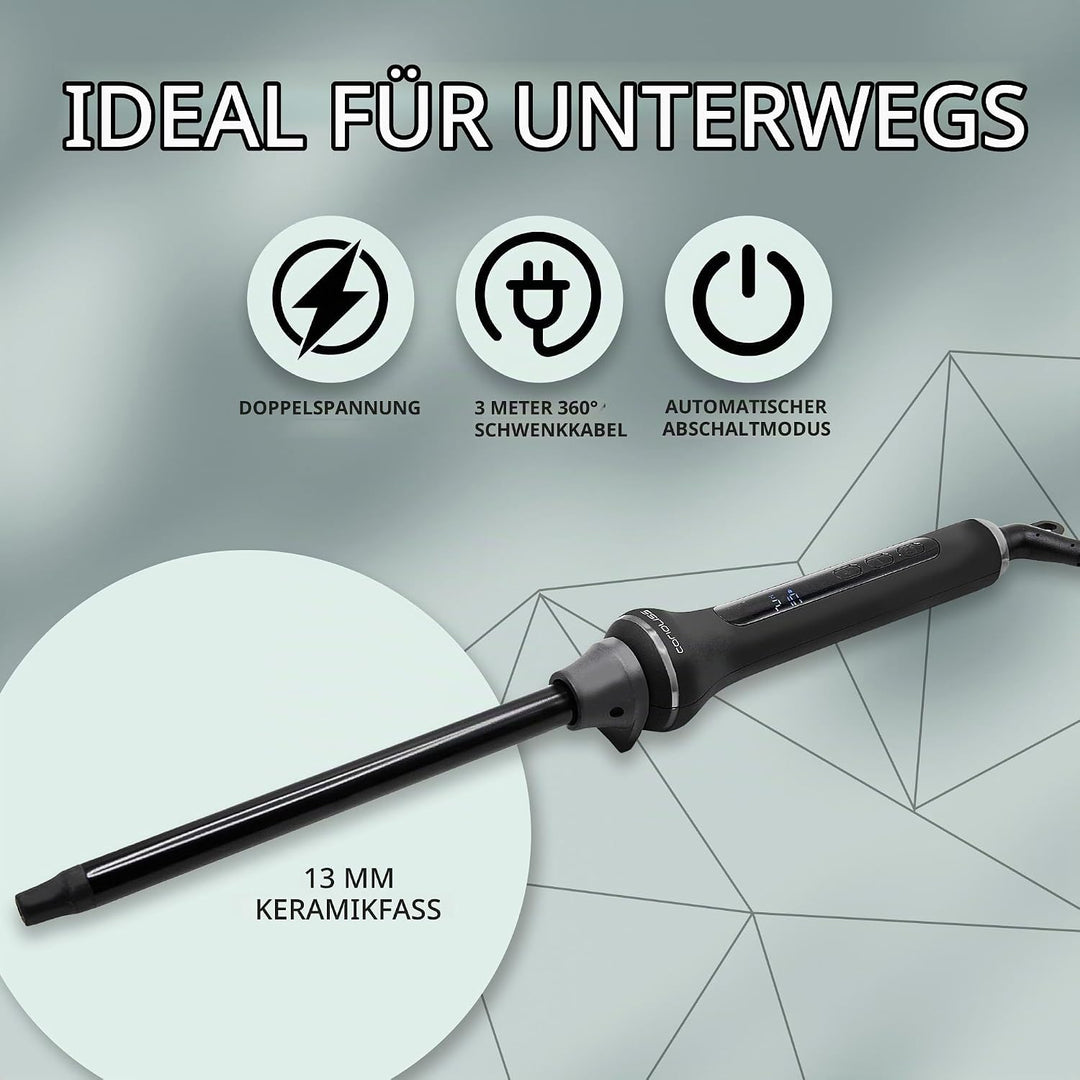 Corioliss Style Stick Digital Lockenstab Schwarz Soft Touch