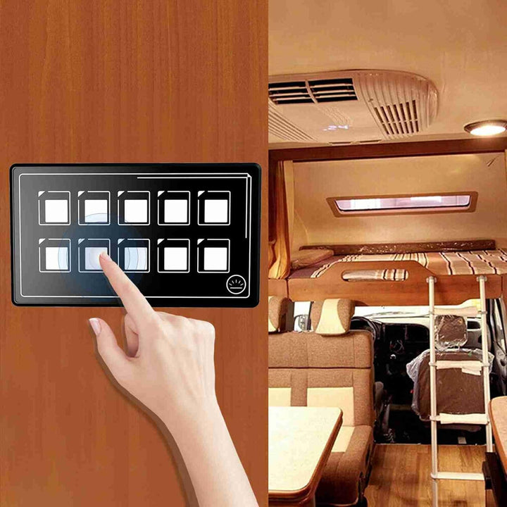 Schalter Panel,Schalttafel für 10P Membransteuerung Bluetooth APP Steuerung mit LED Hintergrundbeleu