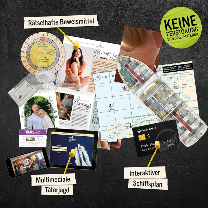 Hidden Games Tatort - Tödliche Überfahrt - Krimispiel für Erwachsene - Mordfall lösen - spannendes D