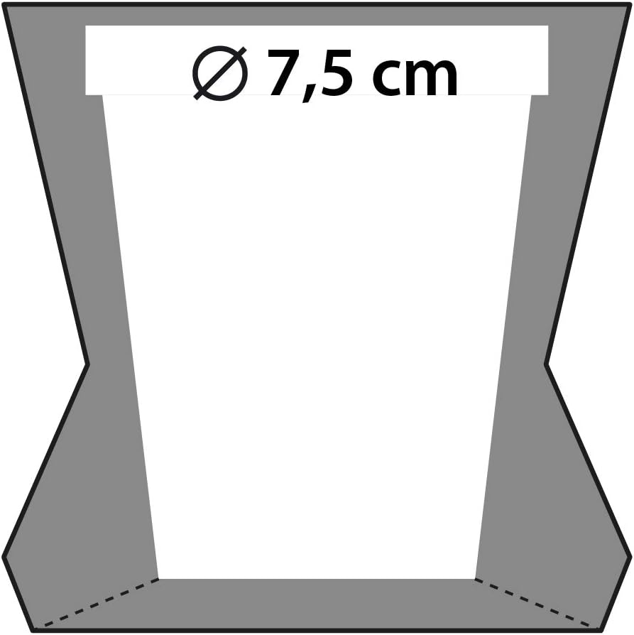 CONCRETTE Blumentopf Blumenkübel Zement-Pflanzkübel Übertopf aus Beton Modern No3 Ø 7,5 cm | 17 Farb