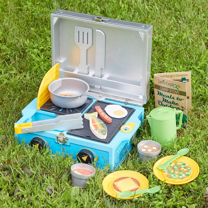 Melissa & Doug 40804 Let's Explore Camp Stove Pretend Spielset | 3+ | Geschenk für Jungen oder Mädch