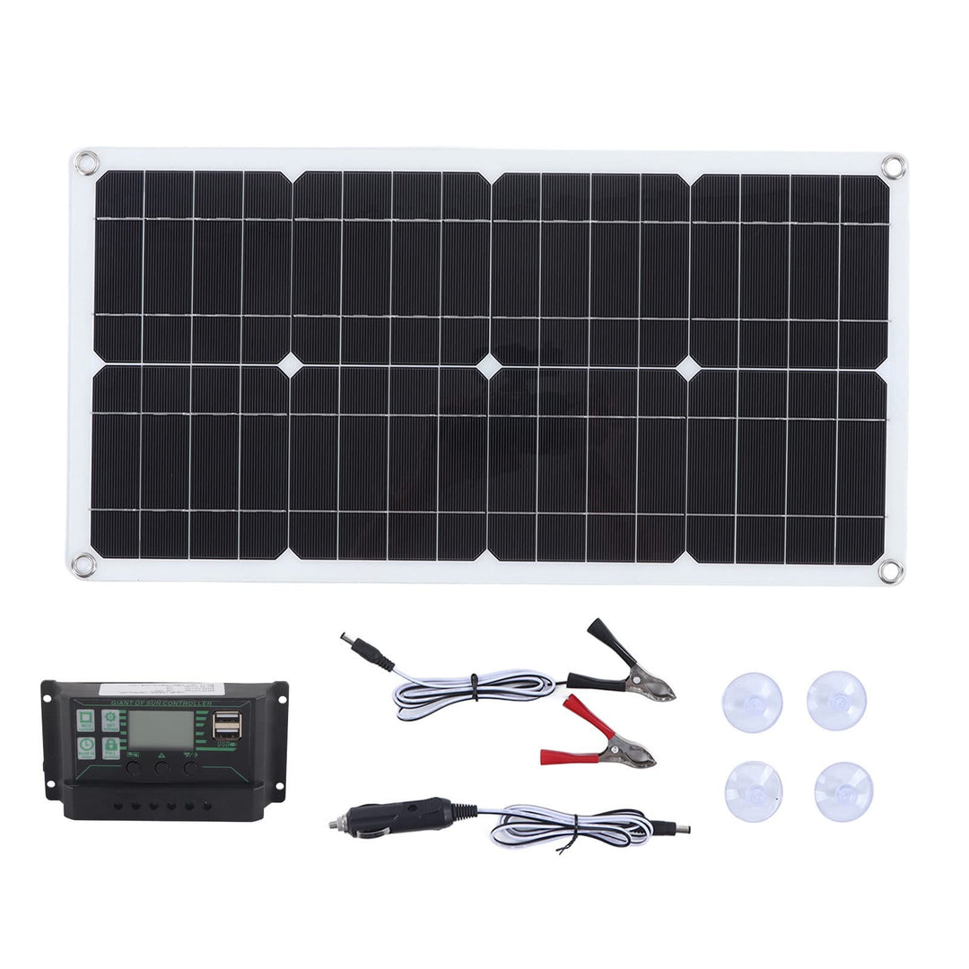 Solarmodul-Kit, 250 W 12 V/24 V Wasserdichtes Tragbares Solarmodul-Starter-Kit mit 250 W Monokristal