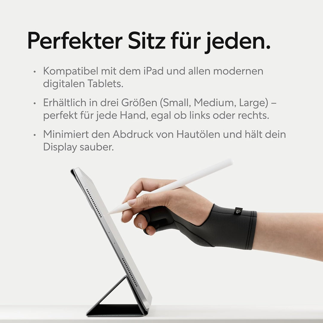 Paperlike's Drawing Glove für iPad – Zeichenhandschuh zum Zeichnen auf Tablets (für Rechts- und Link