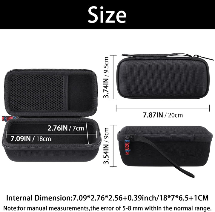 Khanka Hart Tasche für Sonos Roam 2/Roam/Roam SL WLAN WiFi Bluetooth Speaker Lautsprecher, Nut Tasch