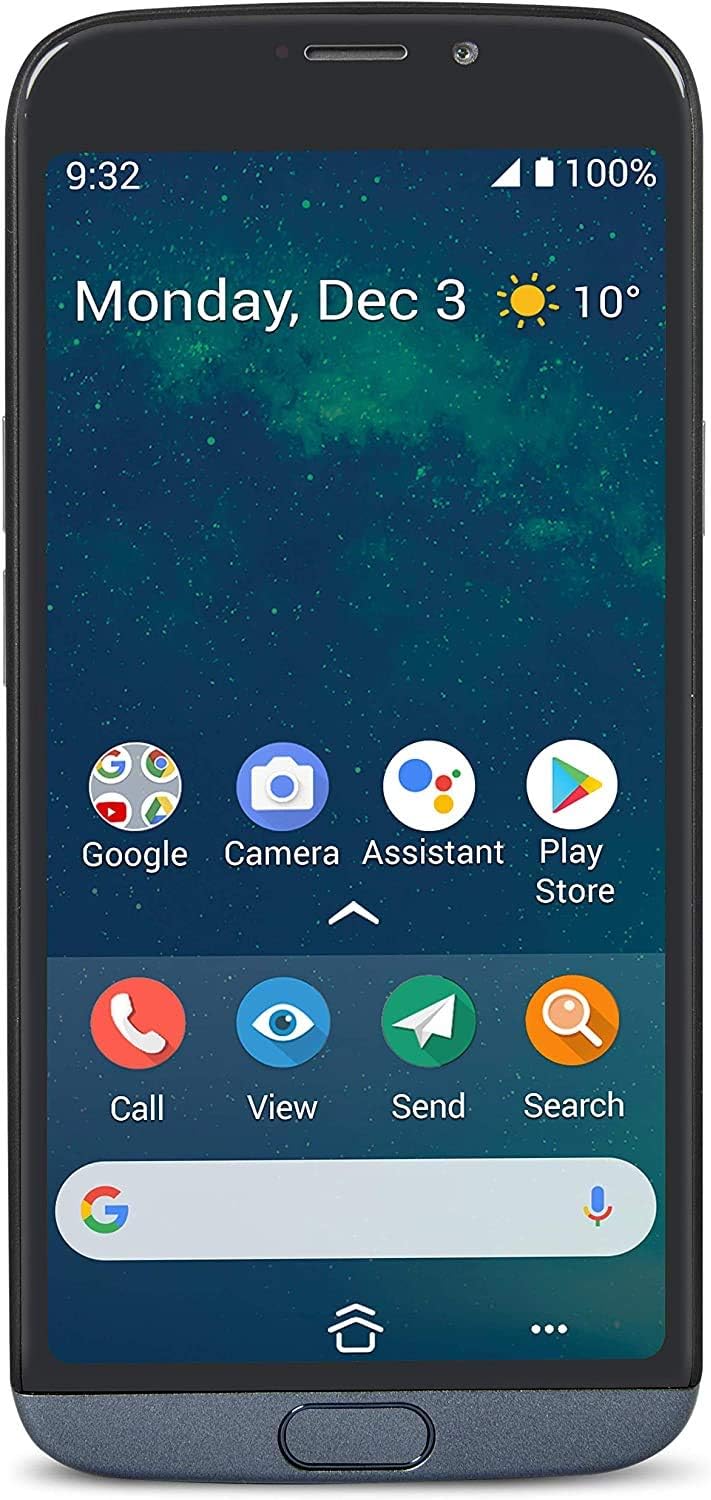 Doro 8050 Smartphone für Senioren mit 5,4-Zoll-Display und GPS-Ortung (Stahl) (13 MP, entsperrt)
