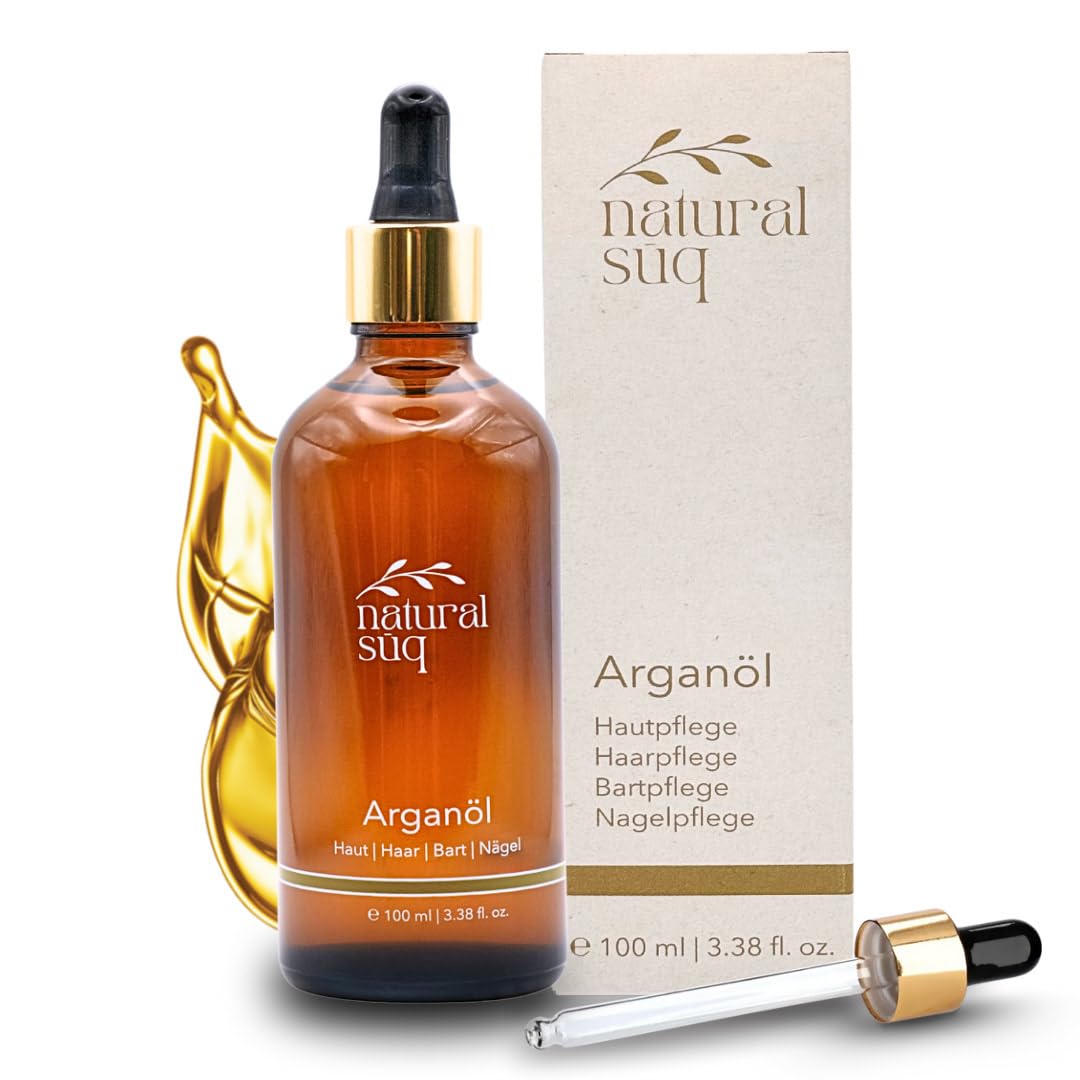 Premium Bio-Arganöl aus Marokko – 100% rein, kaltgepresst – für Haut, Haare, Bart & Nägel - Feuchtig
