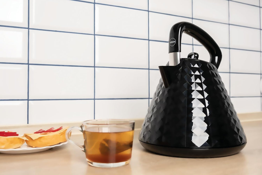 eldom VENO Wasserkocher | 1,5 Liter Kapazität | Retro Teekocher mit 3000W Leistung | Klassisches Vin