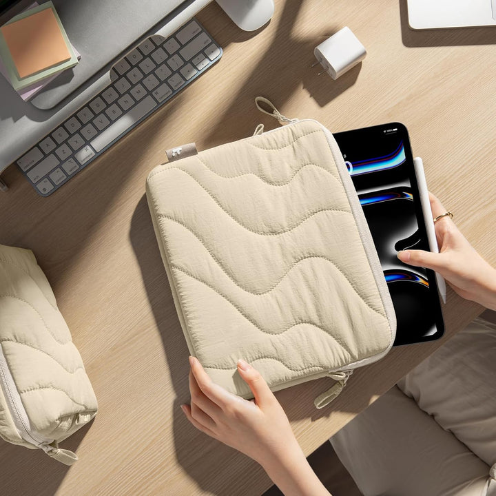 tomtoc 360° Puffy Schutztasche Hülle für 11 Zoll iPad Air M3/M2 2025-2024, 11 Zoll iPad Pro M4 OLED