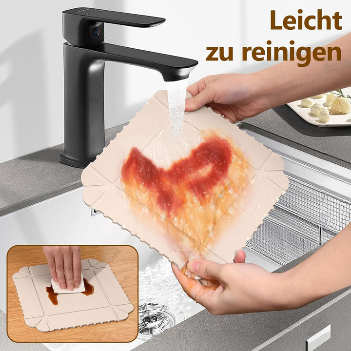 Magnetische Silikon Topfuntersetzer, 3er Set Klappbarer Hitzebeständig Untersetzer (240°C), Magnetis