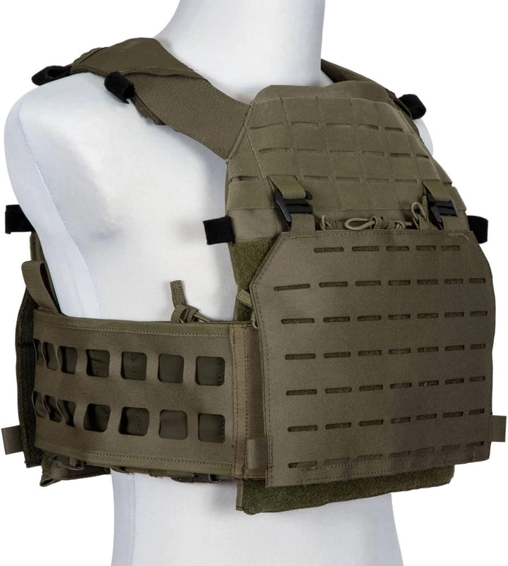 Gunfire Tactical Advanced Laser-Cut Tactical Vest Universelle Grösse Olive, Universelle Grösse Olive