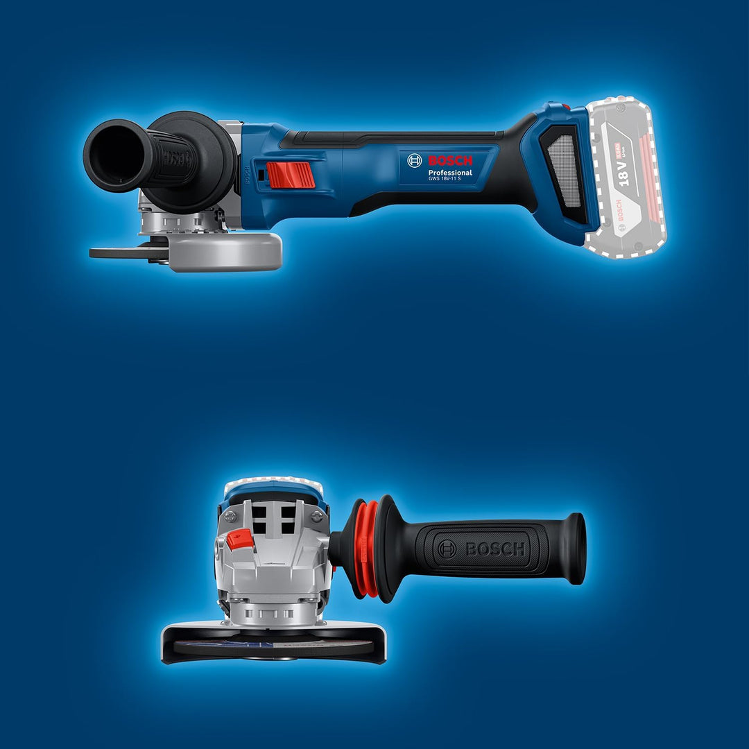 Bosch Professional 18V System Akku-Winkelschleifer GWS 18V-11 S (Scheibendurchmesser 125 mm) Ohne Ak