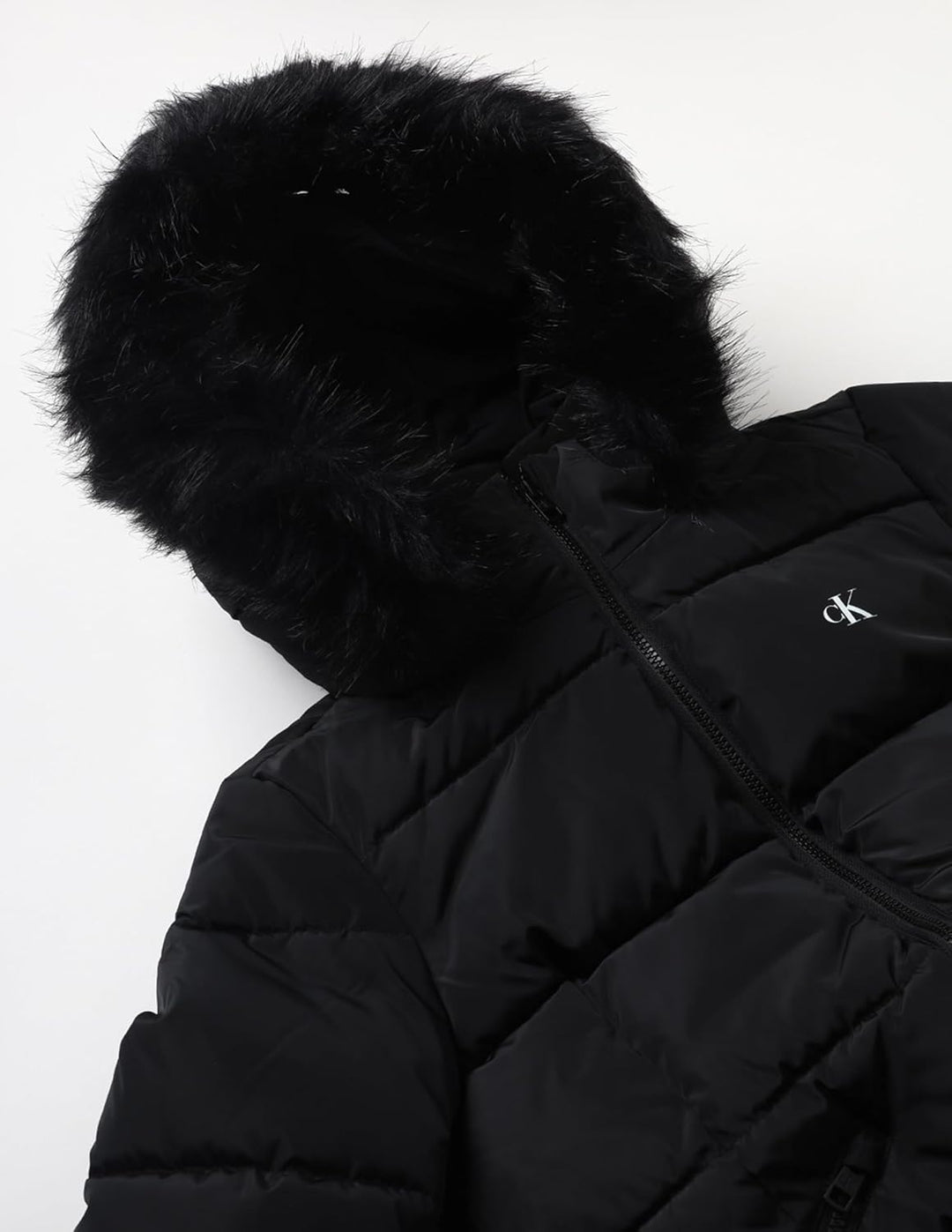 Calvin Klein Damen Gepolsterte Mäntel, Schwarz (Ck Black)